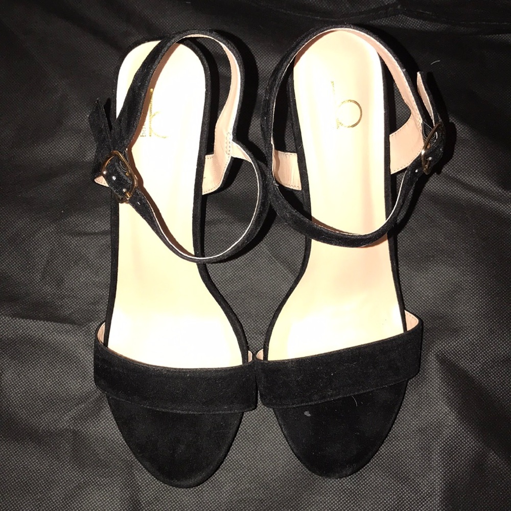 Velvet Black Heels